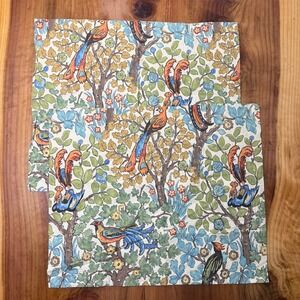 Pottery Barn Mayle Bird Euro Pillow Sham Floral Bird LOT OF 2 R3-22